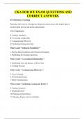 CKA FOR ICF EXAM QUESTIONS AND CORRECT ANSWERS