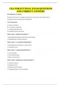 CKA FOR ICF FINAL EXAM QUESTIONS AND CORRECT ANSWERS&period;