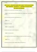 AHEC QUIZ 1 UPDATED EXAM WITH MOST TESTED QUESTIONS AND ANSWERS &vert; GRADED A&plus; &vert; ASSURED SUCCESS WITH DETAILED RATIONALES