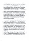 AHIP Final Exam Test Questions and Answers for 2024 &sol; 2025 Rated A&plus;