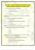 ACHC PREP NURSES QUESTIONS AND CORRECT DETAILED ANSWERS &lpar;VERIFIED ANSWERS&rpar; &vert; ASSURED SUCCESS