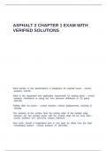 ASPHALT 2 CHAPTER 1 EXAM WITH VERIFIED SOLUTIONS