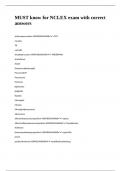 MUST know for NCLEX exam with correct answers&period;