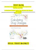 Calculating Drug Dosages&colon; A Patient-Safe Approach to Nursing and Math 2nd Edition TEST BANK by Castillo&comma; Verified Chapters 1 - 22&comma; Complete Newest Version