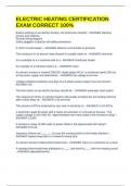 ELECTRIC HEATING CERTIFICATION 