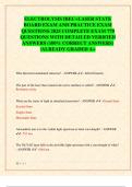 ELECTROLYSIS IBEC&plus;LASER STATE  BOARD EXAM AND PRACTICE EXAM  QUESTIONS 2025 COMPLETE EXAM 770  QUESTIONS WITH DETAILED VERIFIED  ANSWERS &lpar;100&percnt; CORRECT ANSWERS&rpar;  &sol;ALREADY GRADED A&plus;