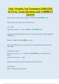 Unit 1 Practice Test Techsmart UPDATED  ACTUAL  Exam Questions and  CORRECT   Answers