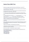 Santa Clara EMS Test Questions and Answers 100&percnt; Correct