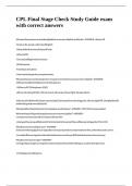 CPL Final Stage Check Study Guide exam with correct answers&period;
