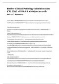 Beaker Clinical Pathology Administration CPL250&lpar;Lab350 & Lab400&rpar; exam with correct