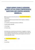 FISDAP AIRWAY EXAM &lpar;3 VERSIONS&rpar; NEWEST ACTUAL EXAM COMPREHENSIVE QUESTIONS AND VERIFIED ANSWERS GRADED A&plus; 