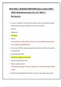NUR 2502 &sol; NUR2502 MIDTERM Exam &lpar;Latest 2024 &sol;  2025&rpar; Multidimensional Care III &sol; MDC 3 - Rasmussen