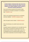 FLORIDA PHARMACY TECHNICIAN EXAM LATEST 2025 ACTUAL  EXAM WITH COMPLETE QUESTIONS AND CORRECT DETAILED  ANSWERS &lpar;100&percnt; VERIFIED ANSWERS&rpar; &vert;ALREADY GRADED A&plus;&vert;  &vert;&vert;PROFESSOR VERIFIED&vert;&vert; &vert;&vert;BRANDNEW&excl;&excl;&excl;&vert;&vert;