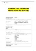 HESI STUDY GUIDE 1ST SEMESTER  &lpar;RN WITH 2025 ACTUAL EXAM TIPS&rpar; 