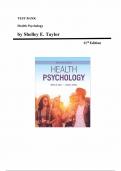 Test Bank for  Health Psychology 11th Edition by Shelley E&period; Taylor&comma; Chapter 1-15