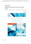 TEST BANK for Foundations of Maternal-Newborn and Women's Health  Nursing Sharon Murray&comma; Emily McKinney&comma; Karen S&period; Holub&comma; Renee Jones&comma; and Kristin L&period; Scheffer 8th Edition