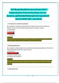 ATI Mental Health Proctored Exam 2025 – Comprehensive Practice Ǫuestions, Correct Answers, and Detailed Rationales for Guaranteed Success With 100 + Ǫuestions