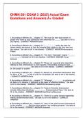 CHMN 201 EXAM 3 &lpar;2025&rpar; Actual Exam Questions and Answers A&plus; Graded