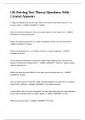 UK Driving Test Theory Questions With Correct Answers&period;