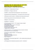 HONDROS NUR 160 CORE EXAMS SET 2025&sol;2026 QUESTIONS WITH ANSWERS RATED A&plus;