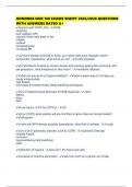 HONDROS NUR 160 EXAMS SCRIPT 2025&sol;2026 QUESTIONS WITH ANSWERS RATED A&plus;