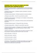 HONDROS NUR 160 PRACTICE EXAMS 2025&sol;2026 QUESTIONS WITH ANSWERS RATED A&plus;