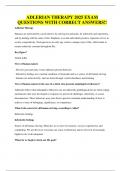 ADLERIAN THERAPY 2025 EXAM QUESTIONS WITH CORRECT ANSWERS&excl;&excl;