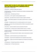 HUMAN BODY IN HEALTH AND DISEASE CORE EXAMS SET 2025&sol;2026 QUESTIONS WITH ANSWERS RATED A&plus;