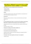 ADLERIAN THERAPY EXAM STUDY GUIDE QUESTIONS WITH CORRECT ANSWERS&excl;&excl;