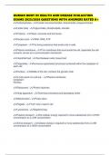 HUMAN BODY IN HEALTH AND DISEASE EVALUATION EXAMS 2025&sol;2026 QUESTIONS WITH ANSWERS RATED A&plus;