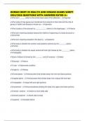 HUMAN BODY IN HEALTH AND DISEASE EXAMS SCRIPT 2025&sol;2026 QUESTIONS WITH ANSWERS RATED A&plus;