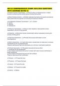 IHS ILE COMPREHENSIVE EXAMS 2025&sol;2026 QUESTIONS WITH ANSWERS RATED A&plus;
