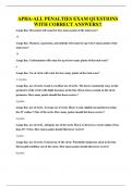 APHA-ALL PENALTIES EXAM QUESTIONS WITH CORRECT ANSWERS&excl;&excl;