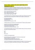 IHS ILE FINAL PAPER 2025&sol;2026 QUESTIONS WITH ANSWERS RATED A&plus;