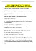 APHA-IMMUNIZATION FINAL EXAM QUESTIONS WITH CORRECT ANSWERS&excl;&excl;