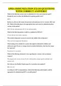 APHA-IMMUNIZATION EXAM QUESTIONS WITH CORRECT ANSWERS&excl;&excl;