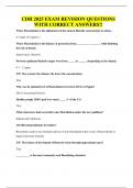 CDH 2025 EXAM REVISION QUESTIONS WITH CORRECT ANSWERS&excl;&excl;