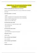 CDH FINAL EXAM QUESTIONS WITH CORRECT ANSWERS&excl;&excl;