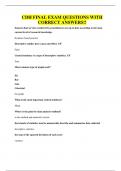 CDH FINAL EXAM QUESTIONS WITH CORRECT ANSWERS&excl;&excl;