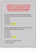 OLDROYD PSYCHOLOGY 1010 FINAL EXAM  UNIVERSITY OF UTAH NEWEST ACTUAL EXAM  COMPLETE 100 QUESTIONS AND CORRECT  DETAILED ANSWERS &lpar;VERIFIED ANSWERS&rpar;  &vert;ALREADY GRADED A&plus;&sol;LATEST EXAM&excl;&excl;&excl; 