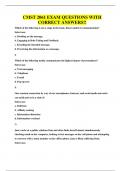 CMST 2061 EXAM QUESTIONS WITH CORRECT ANSWERS&excl;&excl;