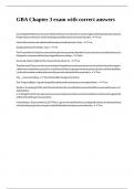 GBA Chapter 3 exam with correct answers