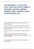 CMN 548 MODULE 1 STUDY GUIDE LATEST 2025 UPDATE WITH COMPLETE QUESTIONS AND WELL VERIFIED ANSWERS FROM A VERIFIED SOURCE 100&percnt;GUARANTEED PASS