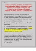 NURSING CARE FOR CHILDREN ATI PROCTORED  QUESTIONS BANK NEWEST ACTUAL EXAM WITH  RATIONALES COMPLETE QUESTIONS AND  CORRECT DETAILED ANSWERS &lpar;VERIFIED  ANSWERS&rpar; &vert;ALREADY GRADED A&plus;&sol; LATEST EXAM&excl;&excl;&excl; 