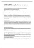 CEBS GBA Exam 3 with correct answers