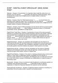 DVEP - DIGITAL EVENT SPECIALIST &lpar;DES&rpar; EXAM PRE