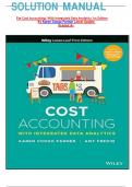 SOLUTION MANUAL  For Cost Accounting: With Integrated Data Analytics 1st Edition By Karen Congo Farmer Latest Update Graded A+
