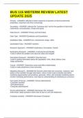 BUS 115 MIDTERM REVIEW LATEST UPDATE 2025