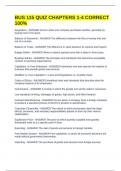 BUS 115 QUIZ CHAPTERS 1-4 CORRECT 100&percnt;