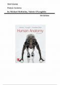  Human Anatomy &lpar;5th Edition&comma; by Michael McKinley&rpar; - Complete Test Bank 